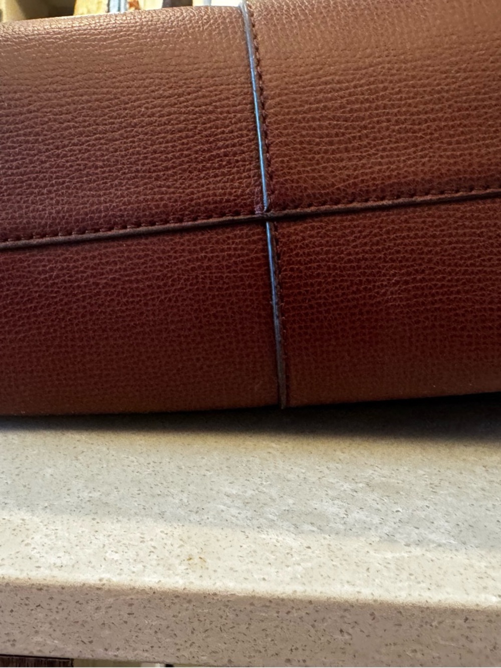 Polene CYME brown Leather Shoulder Bag - Picture 10 of 10